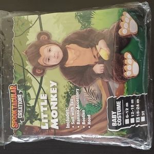 Little monkey costume - 18-24 mos